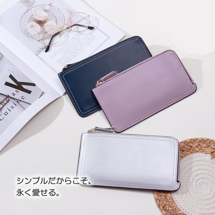 AMgrocery 本革 L字ファスナー 長財布 レディース メンズ 薄型 軽量 大