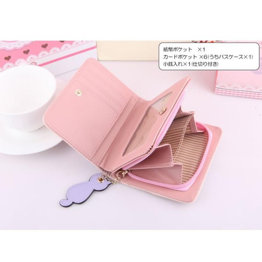 二つ折り財布 レディース ミニ財布 春財布 ホワイトデー 入学祝 お返し 安い プチプラ ギフト 開運 送料無料 コンパクト 可愛い 猫 ドット プレゼント Wallad Amgrocery 通販 Yahoo ショッピング