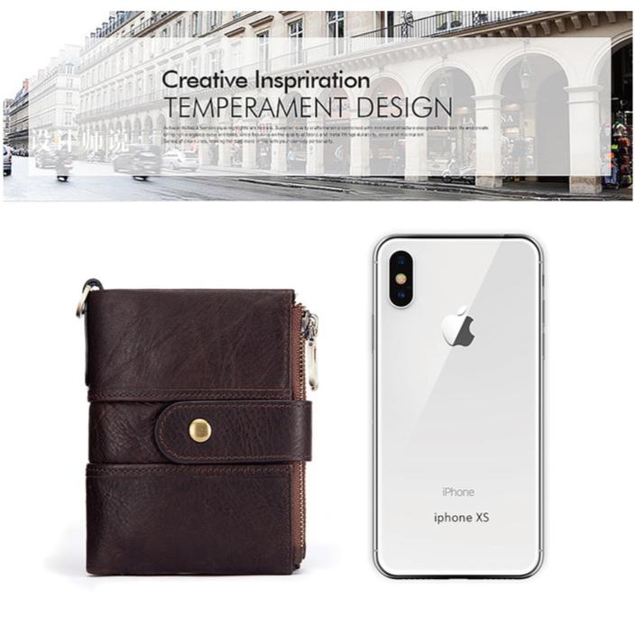 本革二つ折り本革財布 メンズ用 スキミング防 止 メンズ コンパクト 小銭入れあり 大容量 軽量 ギフト プレゼントに人気 ホワイトデー AMgrocery公式 | AMgrocery | 13