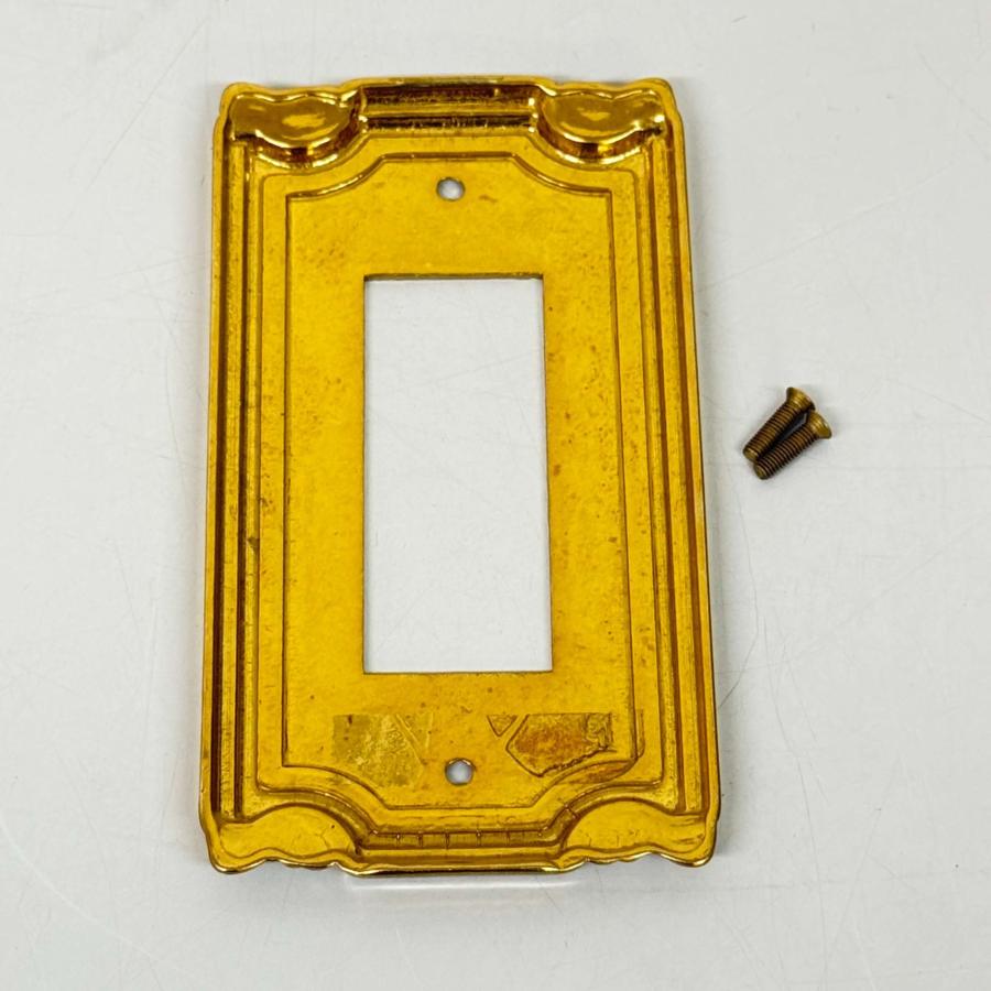 【未使用品】 RDS イタリー製 真鍮 スイッチカバー 3穴 イタリア製 ITALY コンセントカバー スイッチプレート 金 ゴールド |  | 02