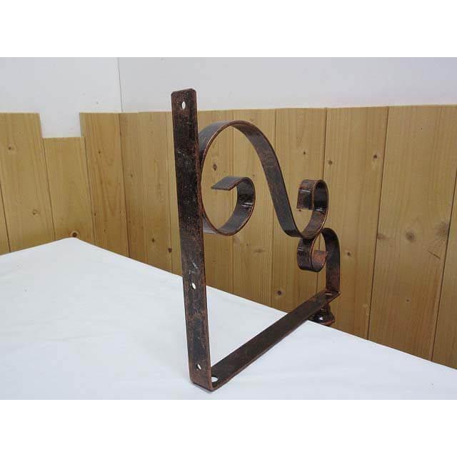 【未使用展示品】アンティーク風 吊り下げ棚 パイプハンガー付 ディスプレイ用 吊棚 パイプ付吊り棚 店舗用 業務用 店舗展示用 アイアンハンガーパイプ |  | 03