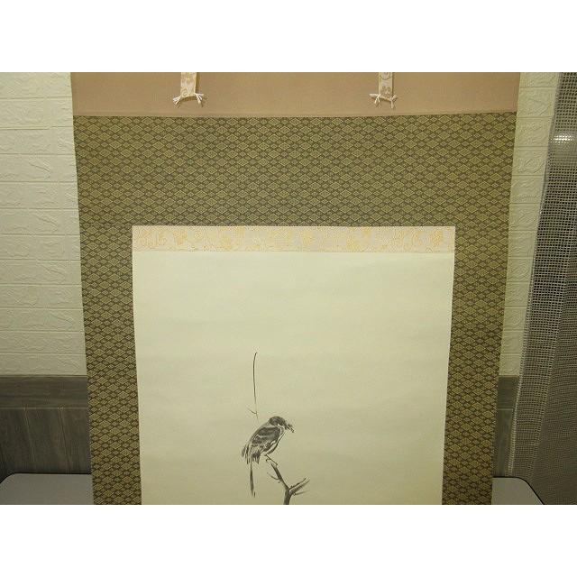 掛軸 宮本武蔵 古木鳴鵙図 複製 掛け軸 レプリカ 美術品 鵙 モズ 掛軸 宮本武蔵 古木鳴鵙図 複製 掛け軸 レプリカ 美術品 鵙 モズ
