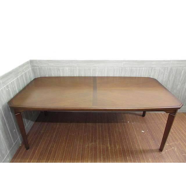 【中古】 マルニ ダイニングテーブル 地中海シリーズ 幅182cm maruni 食卓 天然木 木製 ブラウン 大きめ リビングテーブル インテリア | 