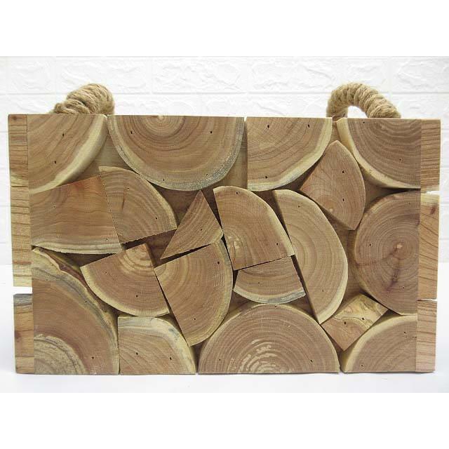 【未使用品】 ウッドボックス 大 取手付き 木製 インテリア 輸入雑貨 薪 収納ボックス ナチュラル クラフト 端材 木箱 蓋なし WOOD BOX |  | 02