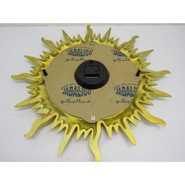 【未使用品】 大きな太陽の掛時計 ゴールド 直径63cm 太陽の時計 輸入雑貨 掛け時計 Sun Clock オシャレ インテリア |  | 02