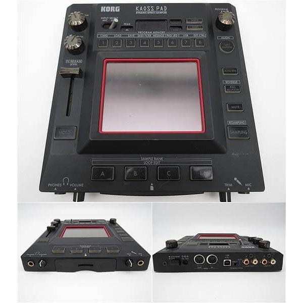 【中古】 コルグ DJエフェクター カオスパッド KP3 サンプラー KORG KAOSS PAD タッチパッド DJ用 サンプリング 黒 MIDI |  | 02