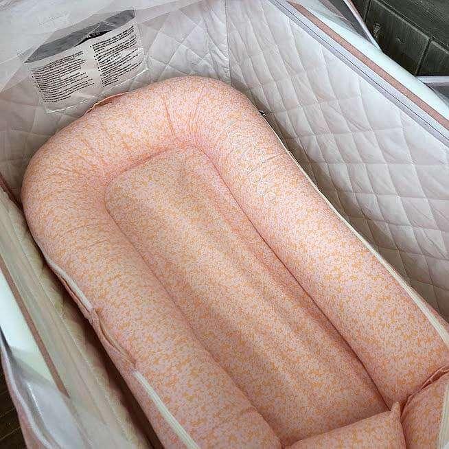 中古】折りたたみベビーベッド＆ドッカトットセット 蚊帳付き