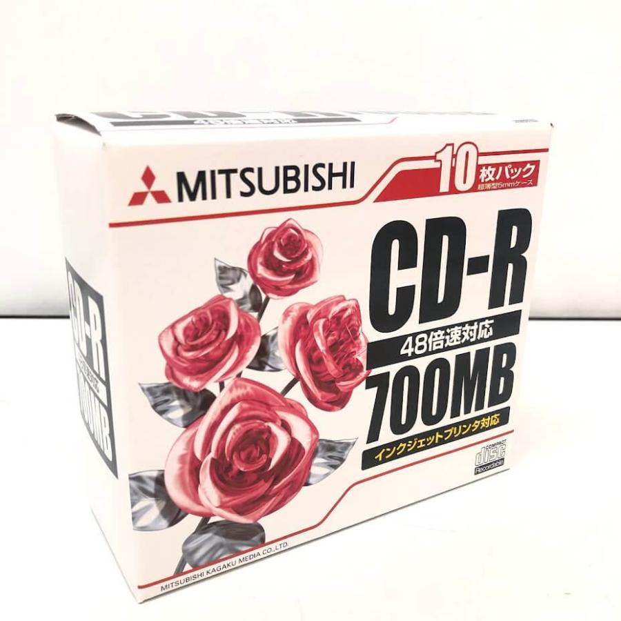 【未使用品】 三菱化学メディア CD-R 700MB 100枚入 SR80PP10 48倍速対応 フタロシアニン色素ディスク インクジェットプリンタ対応 記録メディア |  | 01