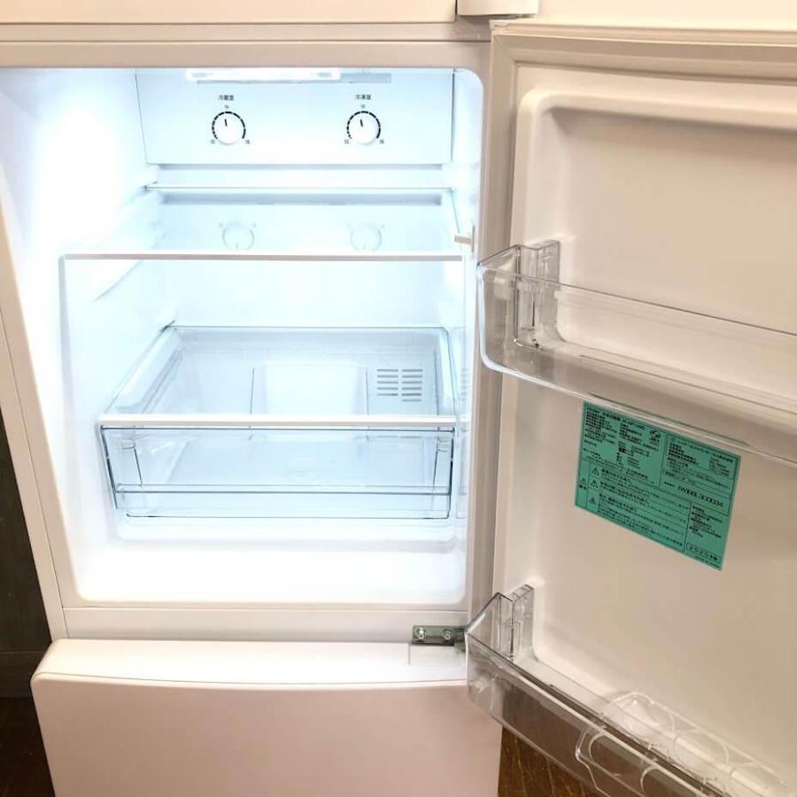 【中古】 ハイアール 冷蔵庫 JR-NF148B 148L ホワイト 2ドア Haier 冷凍冷蔵庫 右開き 白 コンパクト 区切り棚冷凍室 引出タイプ冷凍 冷蔵庫 中古_1