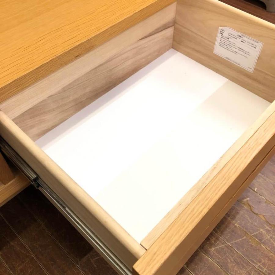 【中古】 ウニコ テレビボード シグネ 幅160cm ナチュラル unico SIGNE ローボード  AVボード テレビ台 木製 引出2杯 脚付き |  | 03