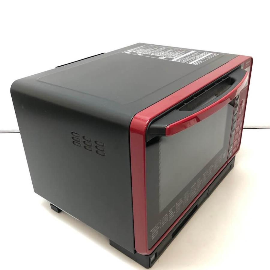 日立 加熱水蒸気オーブンレンジ MRO-S7X 2019年製 レッド 22L 家電