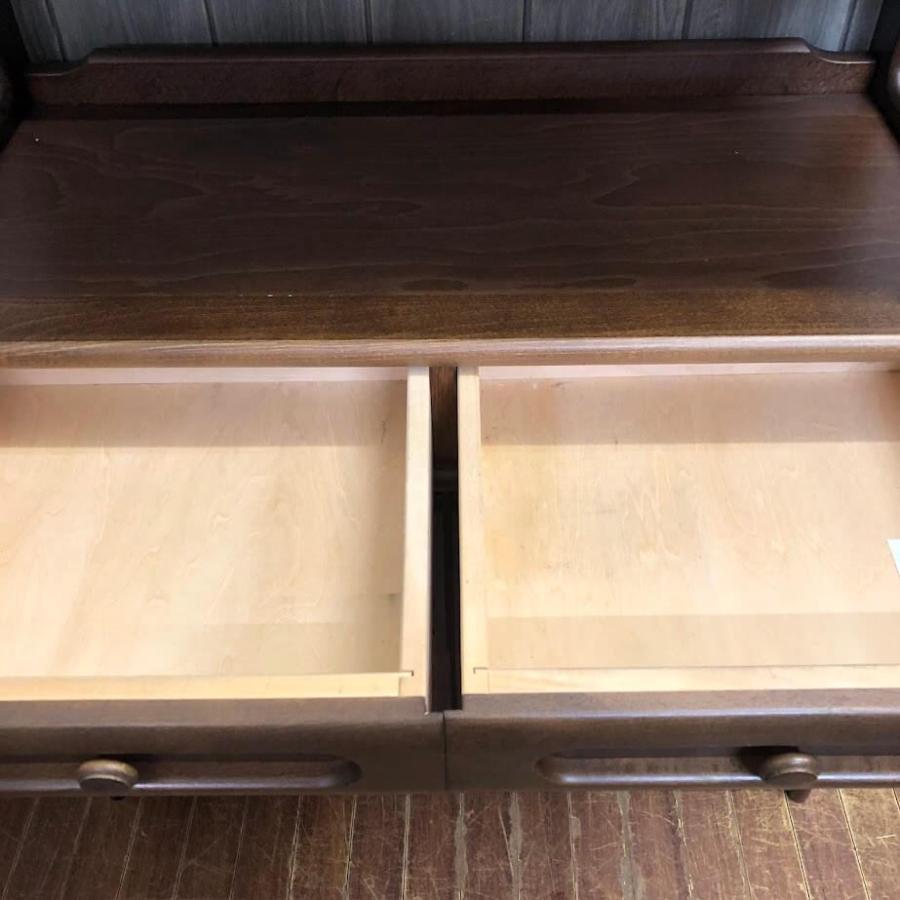 【美品】カリモク 　電話台　リビングボード 　サイドキャビネット/サイドボード ss7168 カリモク 電話台 ダークブラウン karimoku サイドボード 木製