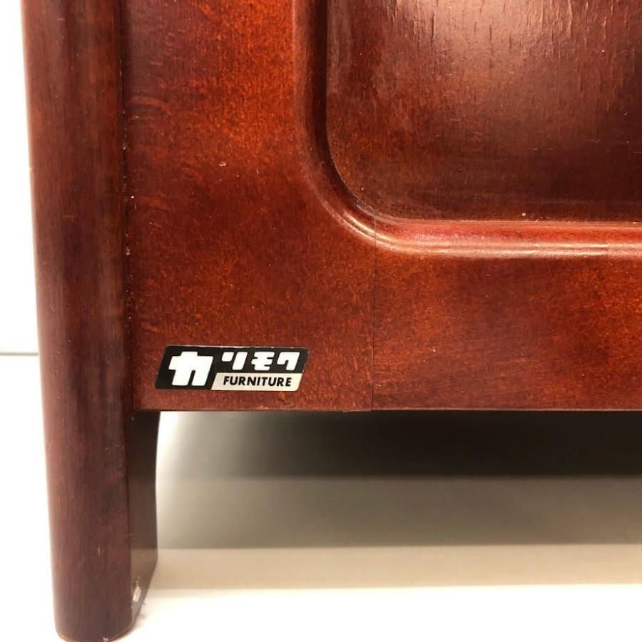 【中古】 カリモク マガジンラック 赤茶 オールドカリモク ヴィンテージ アンティーク 木製 新聞入れ ブラウン 持ち手付き karimoku 雑誌 冊子 新聞 小物 収納 | カリモク家具 | 04