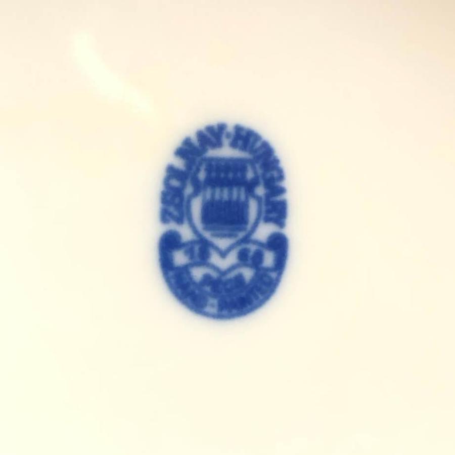 【中古】 ジョルナイ ポット 白地 青 ZSOLNAY ハンガリー製 水差し ティーポット ホワイト ブルー 総柄 お茶 洋食器 陶磁器 ジョルナイ 中古 |  | 04