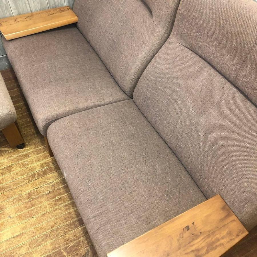 【中古】 カリモク リクライニング2Pソファー ブラウン系 オットマン付き karimoku ソファ 二人掛け 肘掛け付き 2シーター モルトブラウン カリモクソファー |  | 01