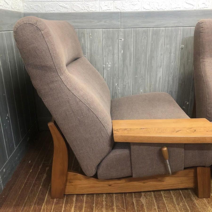 【中古】 カリモク リクライニング2Pソファー ブラウン系 オットマン付き karimoku ソファ 二人掛け 肘掛け付き 2シーター モルトブラウン カリモクソファー |  | 03