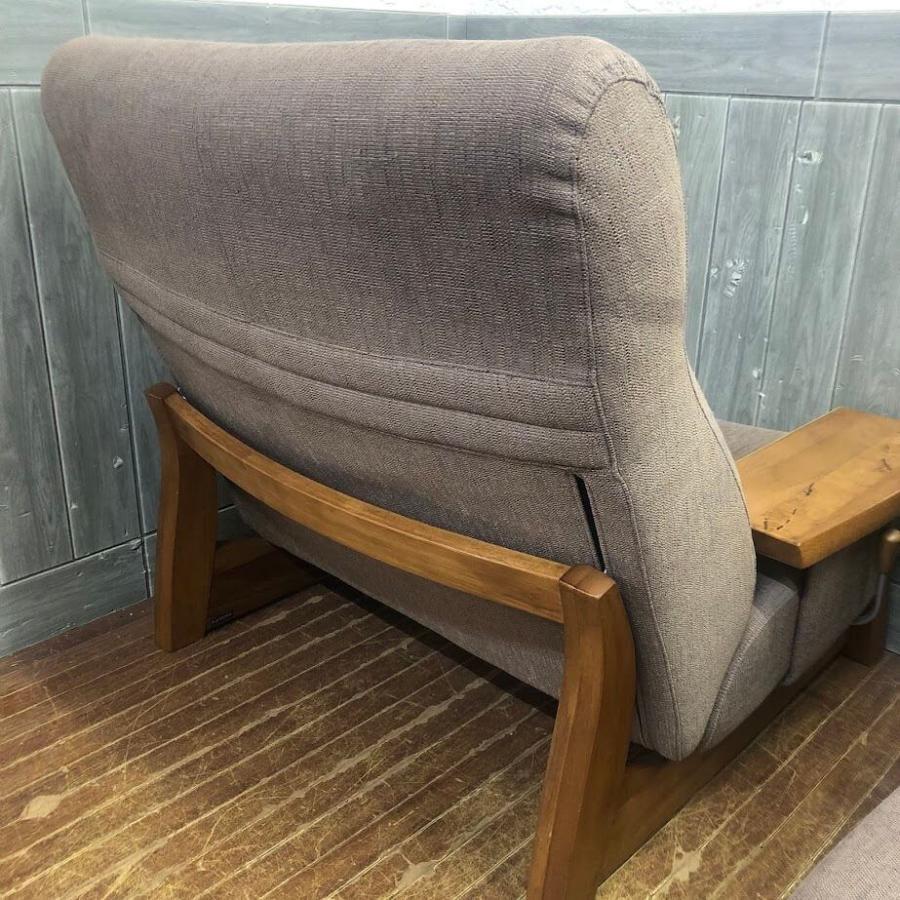 【中古】 カリモク リクライニング2Pソファー ブラウン系 オットマン付き karimoku ソファ 二人掛け 肘掛け付き 2シーター モルトブラウン カリモクソファー |  | 04