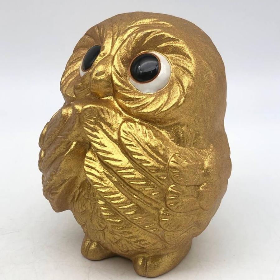 【中古】 信楽焼 金のふくろう 3個セット しがらき 陶仙 フクロウ 梟 金 ゴールド 縁起物 オブジェ 置物 かわいい 陶磁器 工芸品 しがらき 梟の置物 中古 |  | 01