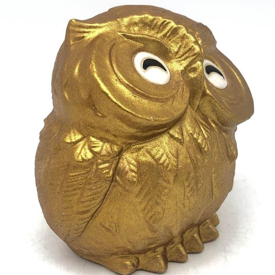 【中古】 信楽焼 金のふくろう 3個セット しがらき 陶仙 フクロウ 梟 金 ゴールド 縁起物 オブジェ 置物 かわいい 陶磁器 工芸品 しがらき 梟の置物 中古 |  | 02