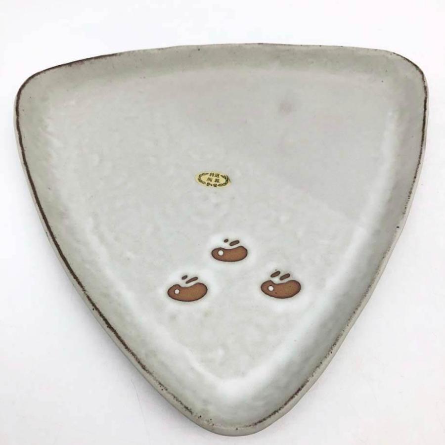 【未使用品】 美濃焼 水峰窯 小皿付きカップ5個＆中皿セット 五釉うさぎ 5色 陶器製 湯呑 蓋にもなる小皿付 兎 三角皿 プレート 和食器 |  | 04