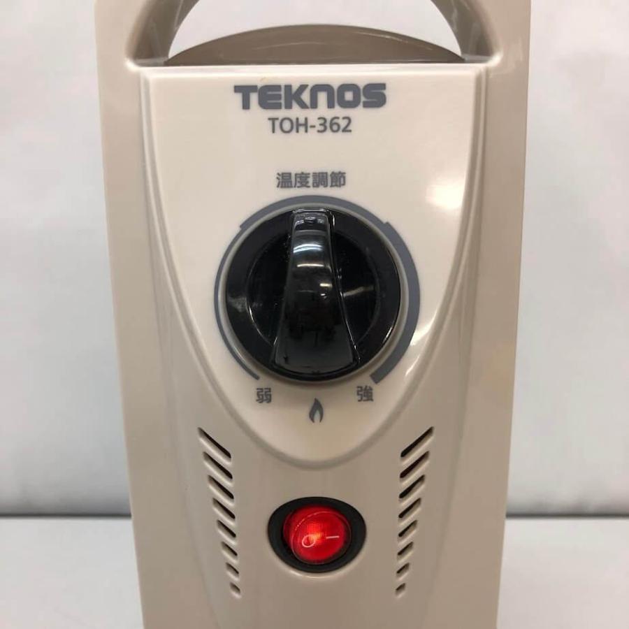 【中古】 テクノス ミニオイルヒーター TOH-362 ホワイト TEKNOS 500W 足元暖房 電気暖房 トイレ ヒーター 白 コンパクト エコ クリーン 火傷しない |  | 02