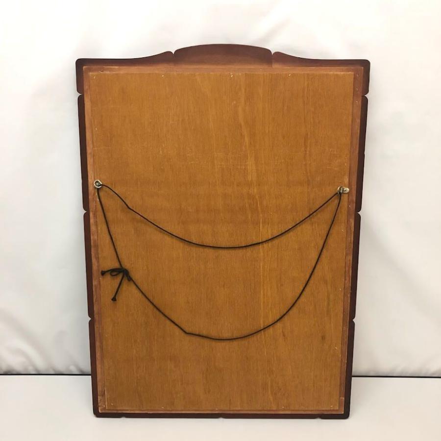 【中古】 ウォールミラー ダークブラウン アーチ型 51×71cm 大きめ 木製 鏡 壁掛け かがみ ミラー こげ茶 木枠 一面鏡 姿見 ウォールミラー |  | 02