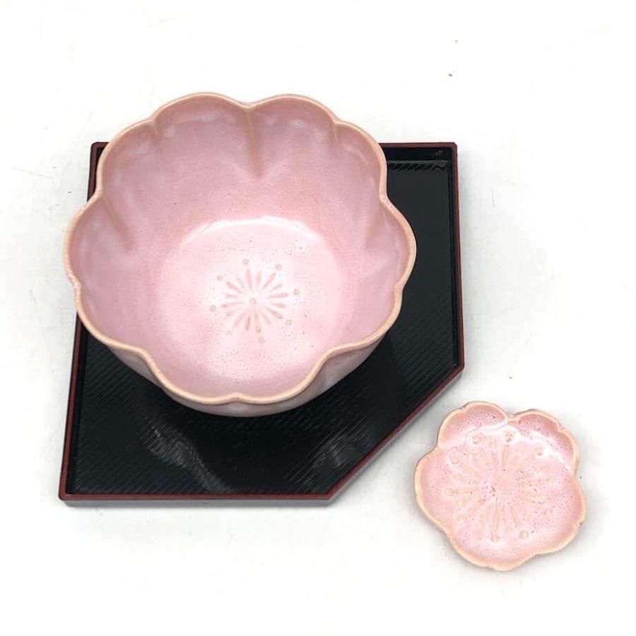 【中古】 花の和食器セット 小鉢 七宝焼き 小皿 陶器製 桜 ピンク さくら 菓子皿 菓子器 和食器 中古 |  | 01