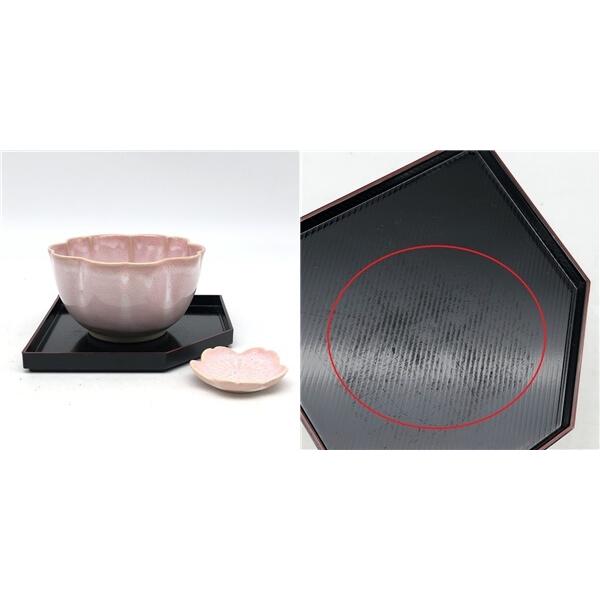 【中古】 花の和食器セット 小鉢 七宝焼き 小皿 陶器製 桜 ピンク さくら 菓子皿 菓子器 和食器 中古 |  | 02