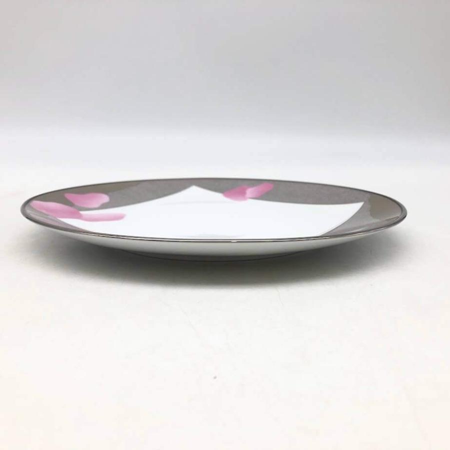 【未使用品】 乃りたけ ラウンドプレート 23cm 風光 シルバー×ピンク Noritake WY9932/5210 ケーキプレート 丸皿 盛り皿 食器 皿 お皿 未使用品 | ノリタケ | 02