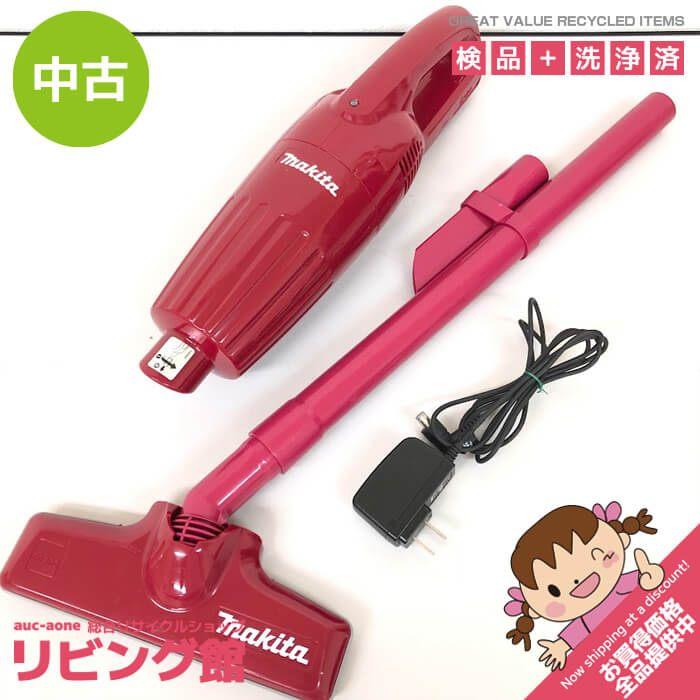 中古】 マキタ 充電式クリーナー CL110D レッド makita スティック