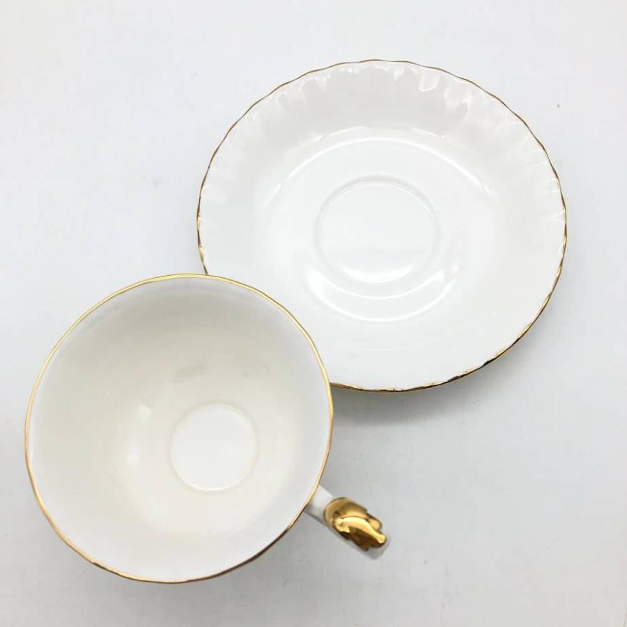 【中古】 ロイヤルアルバート カップ＆ソーサー 2客セット オールドカントリーローズ バルドール Royal Albert Old Country Roses Val D'or C/S | Royal Albert | 04