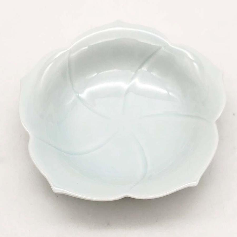 【未使用品】 亀山窯 和皿揃 青磁桔梗 5枚セット ペールブルー 陶磁器 食器 水色 取り皿 プレート 和食器 取り皿 未使用品 |  | 01