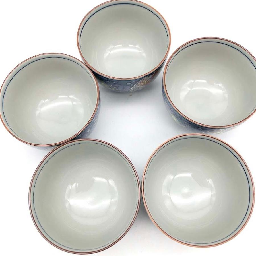 【中古】 有田焼 風の木窯 汲出碗5客揃＆急須セット 汲み出し茶碗 煎茶碗 湯飲み茶碗 横手型 きゅうす 茶器 お茶 陶器 焼物 和食器 工芸品 |  | 03
