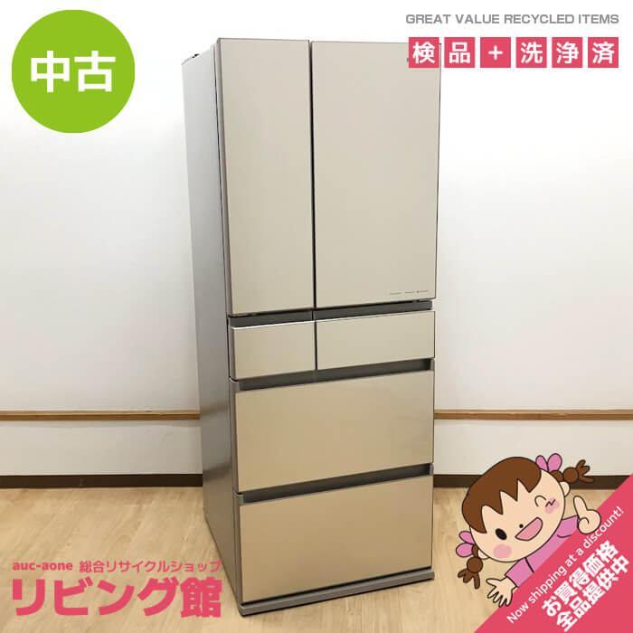 パナソニック 冷蔵庫 NR-SPF457X-W 6ドア 450L 中古】 パナソニック 冷蔵庫 NR-SPF457X-N 450L 6ドア サテンゴールド