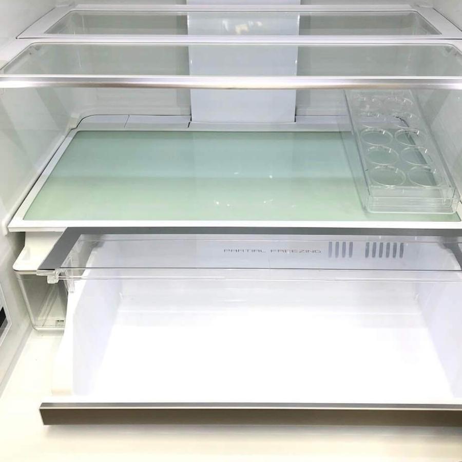 中古】 パナソニック 冷蔵庫 NR-SPF457X-N 450L 6ドア サテンゴールド