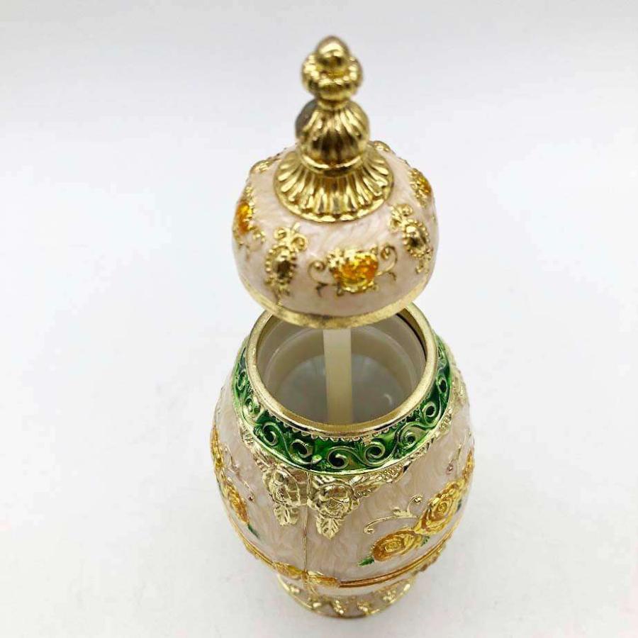 【中古】 ワンプッシュ つまようじ入れ ロココ調 ゴールド ホワイト×イエロー ゴージャス 豪華 キラキラ 中世ヨーロッパ調 アンティーク調 卓上 ケース |  | 02