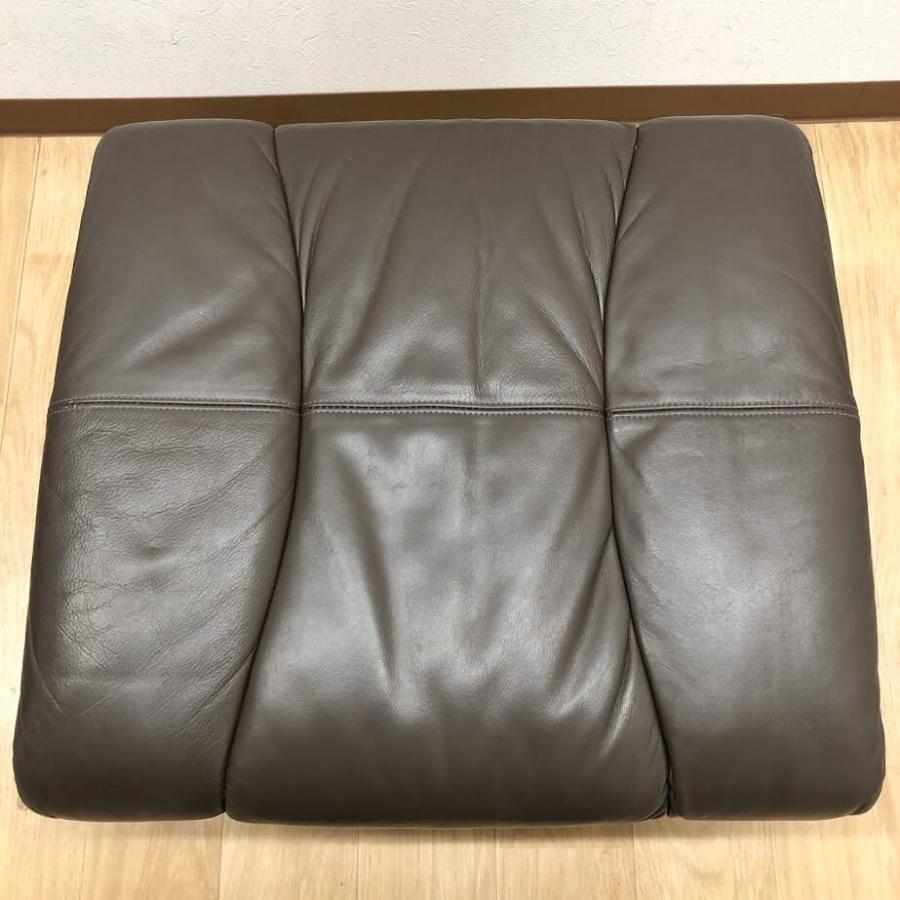 【中古】 冨士ファニチア オットマン グレー系 レザー FUJI FURNITURE 角型 足置き ロースツール ローチェア レトロ ヴィンテージ家具 徳島家具 富士 |  | 01