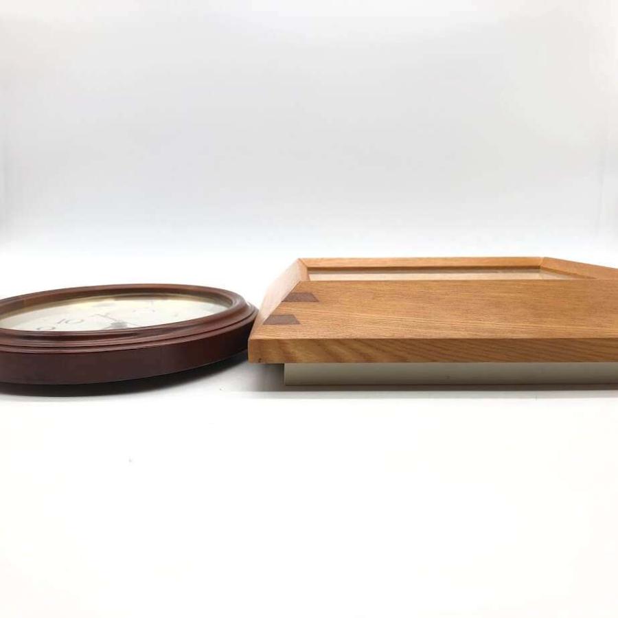 【中古】 セイコー 木製 壁掛け時計 スクエア おまけの時計付き SEIKO QA458B アナログ クォーツ 壁掛け ステップ秒針 掛時計 四角 レトロ アナログ時計 |  | 03