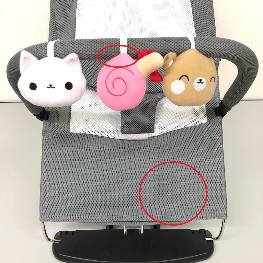 中古】 西松屋 Smart Angel ベビーバウンサー グレー 折りたたみ 0〜24