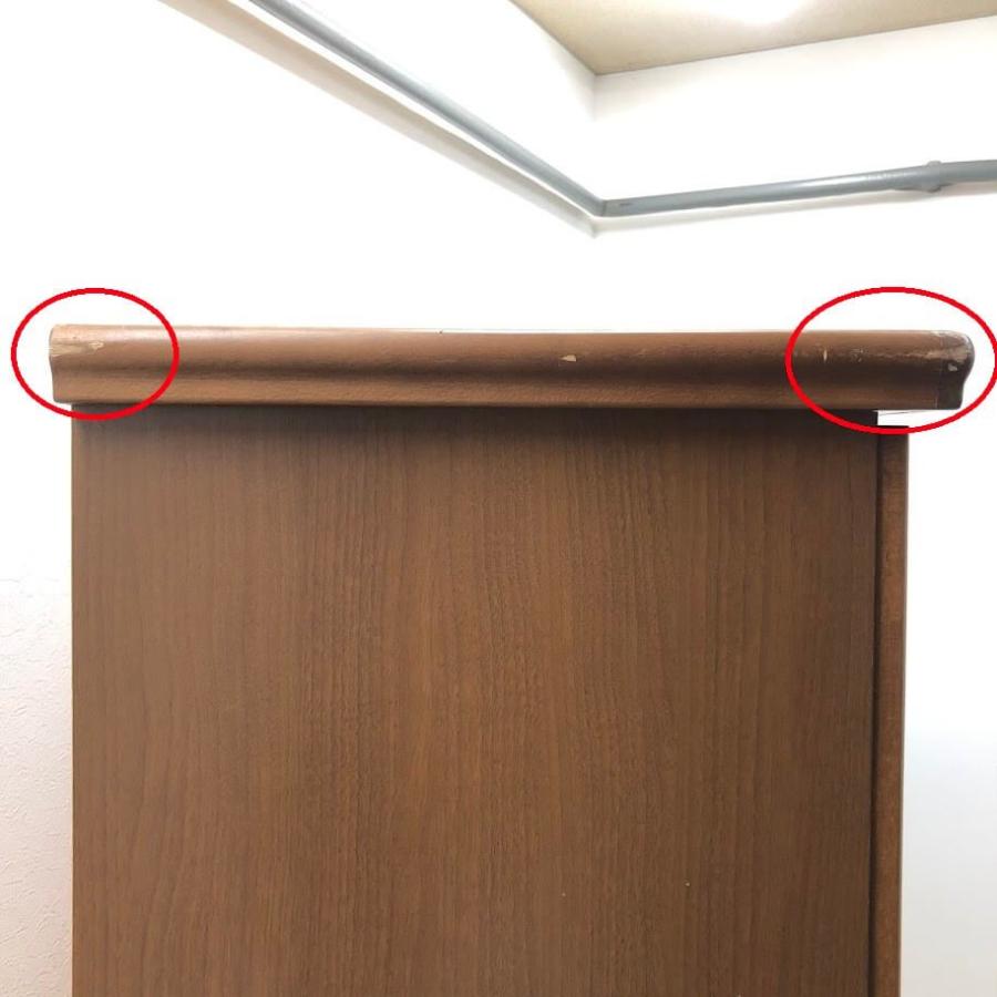 【中古】 大型 本棚 両開き ガラス扉 ブラウン スライド棚付 ブックシェルフ 木製 収納庫 棚板可動式 本 小物 飾り棚 ディスプレイ 書棚 書庫 |  | 04