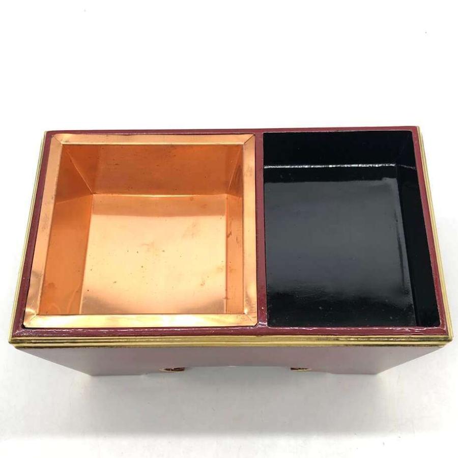 【中古】 蓋付角香炉 7寸 朱塗 化粧箱入り 木製 角型 焼香 廻し香炉 ふた付 香炉 仏具 蓋付角香炉 中古 |  | 02