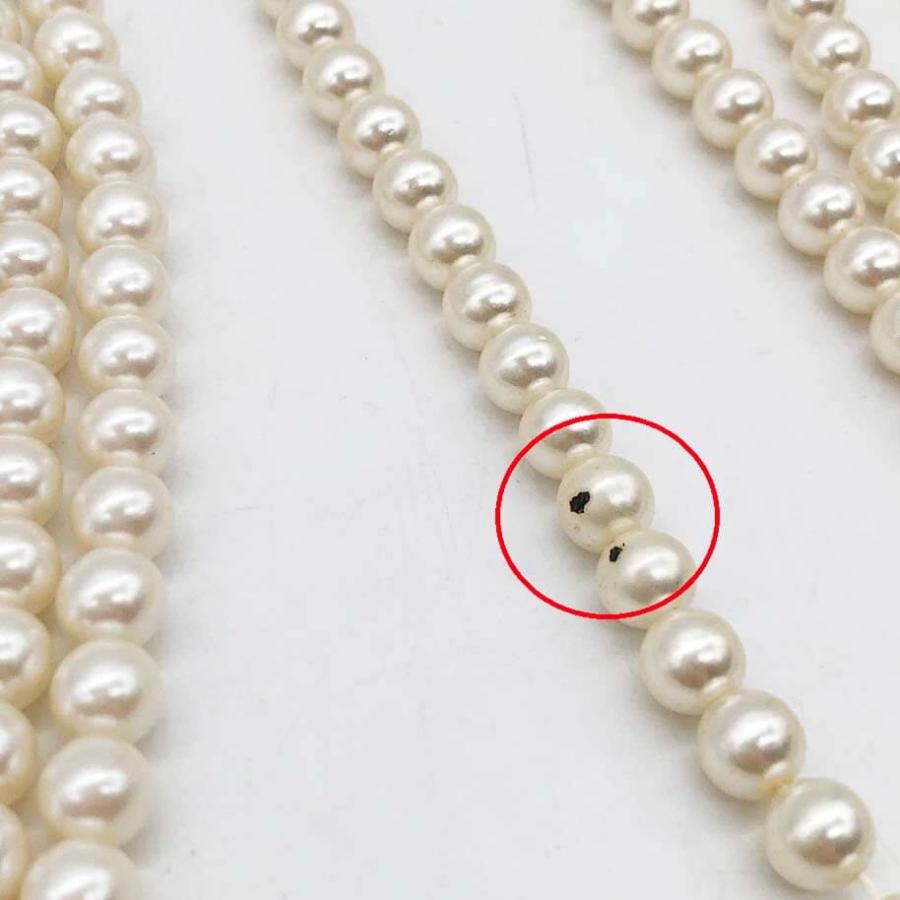 【中古】 ロングパールネックレス 2本セット 230cm ホワイト系 6mm ロングネックレス パール調 アクセサリー パーティネックレス 華やか ゴージャス アレンジ |  | 04