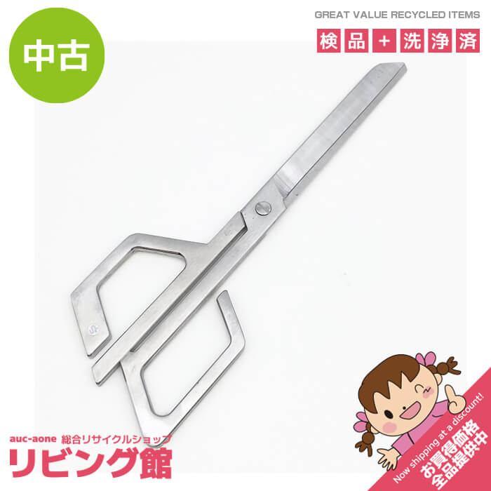 【中古】 クラフトデザインテクノロジー ハサミ ステンレスシルバー色 CDT 鋏 はさみ 直線的デザイン オシャレ文房具 はさみ 中古 | Craft Design Technology