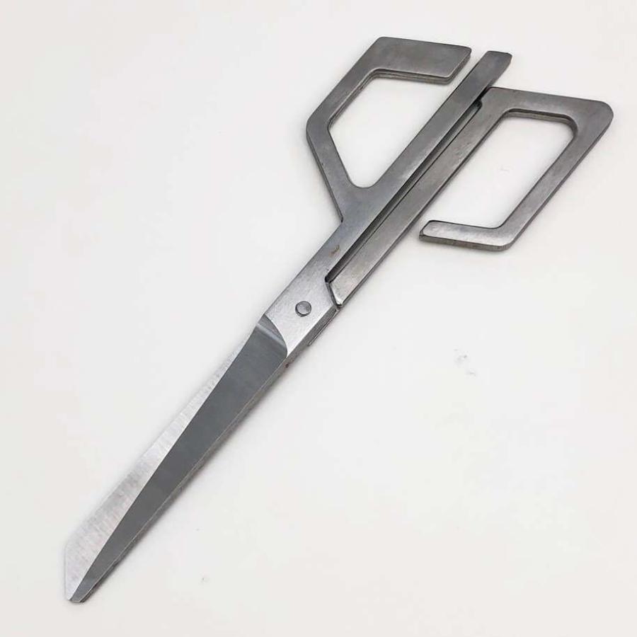 【中古】 クラフトデザインテクノロジー ハサミ ステンレスシルバー色 CDT 鋏 はさみ 直線的デザイン オシャレ文房具 はさみ 中古 | Craft Design Technology | 01