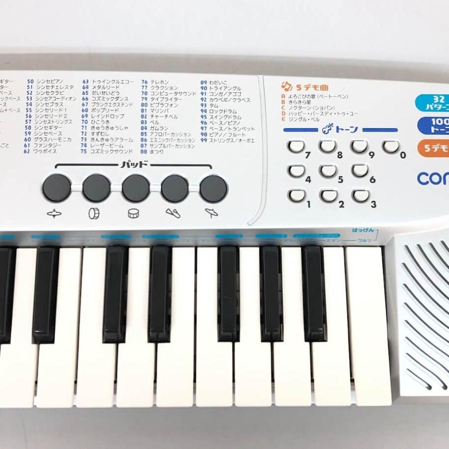 【中古】 カシオ 電子キーボード SA-45 32鍵盤 シルバー ACアダプター付 元箱付 CASIO ミニキーボード 100音色 楽しいドラムパッド付 | CASIO | 02