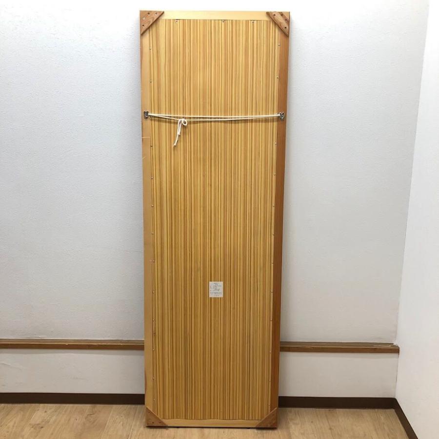 【中古】 ウォールミラー ナチュラル 60×180cm 大型 木製フレーム 姿見 木枠 全身ミラー 全身鏡 一面鏡 壁掛け鏡 ミラー 壁面 カガミ 大きい |  | 02