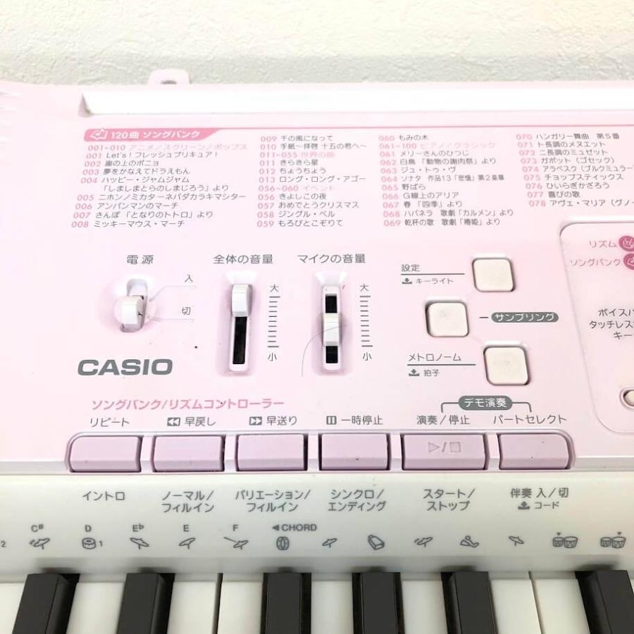 【中古】 カシオ 電子キーボード LK-107 61鍵盤 ホワイト×ピンク CASIO キーボード 光ナビゲーション LUCE 400音色 ミニ鍵盤 電子楽器 |  | 01