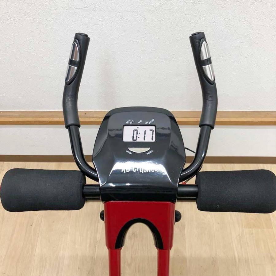 【中古】 アブクラッシャー 腹筋マシン 赤 AB Crusher BJ-10456 膝を上げて戻す エクササイズ トレーニング グライド ツイスト 筋トレ 室内 |  | 01