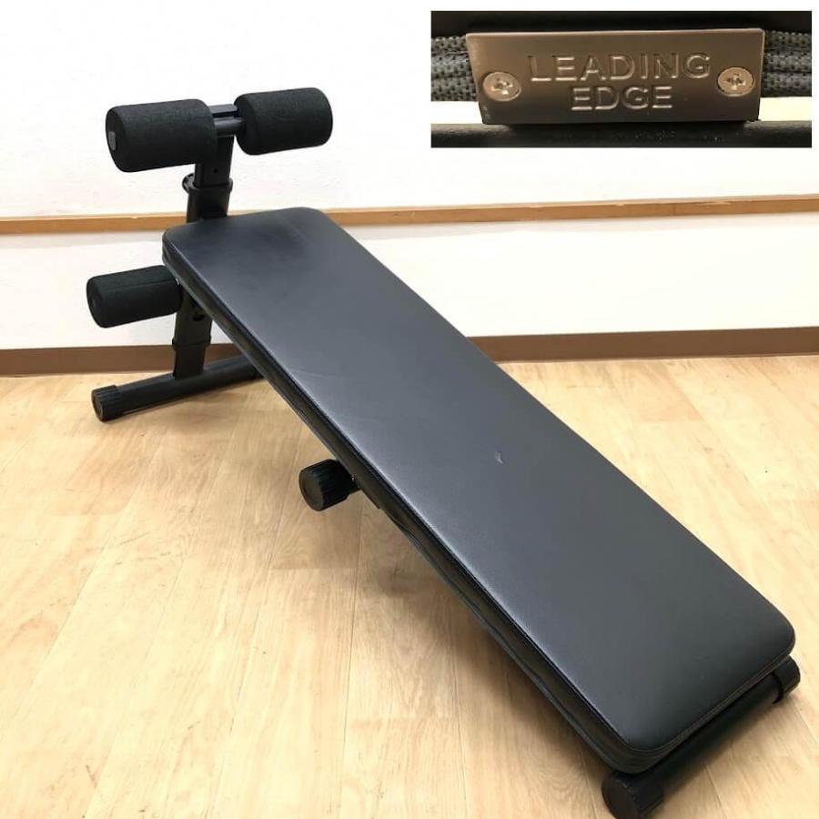 【中古】 リーディングエッジ マルチシットアップベンチ ブラック フラットベンチ 2WAY 折り畳み式 コンパクト 腹筋台 腹筋ベンチ |  | 01