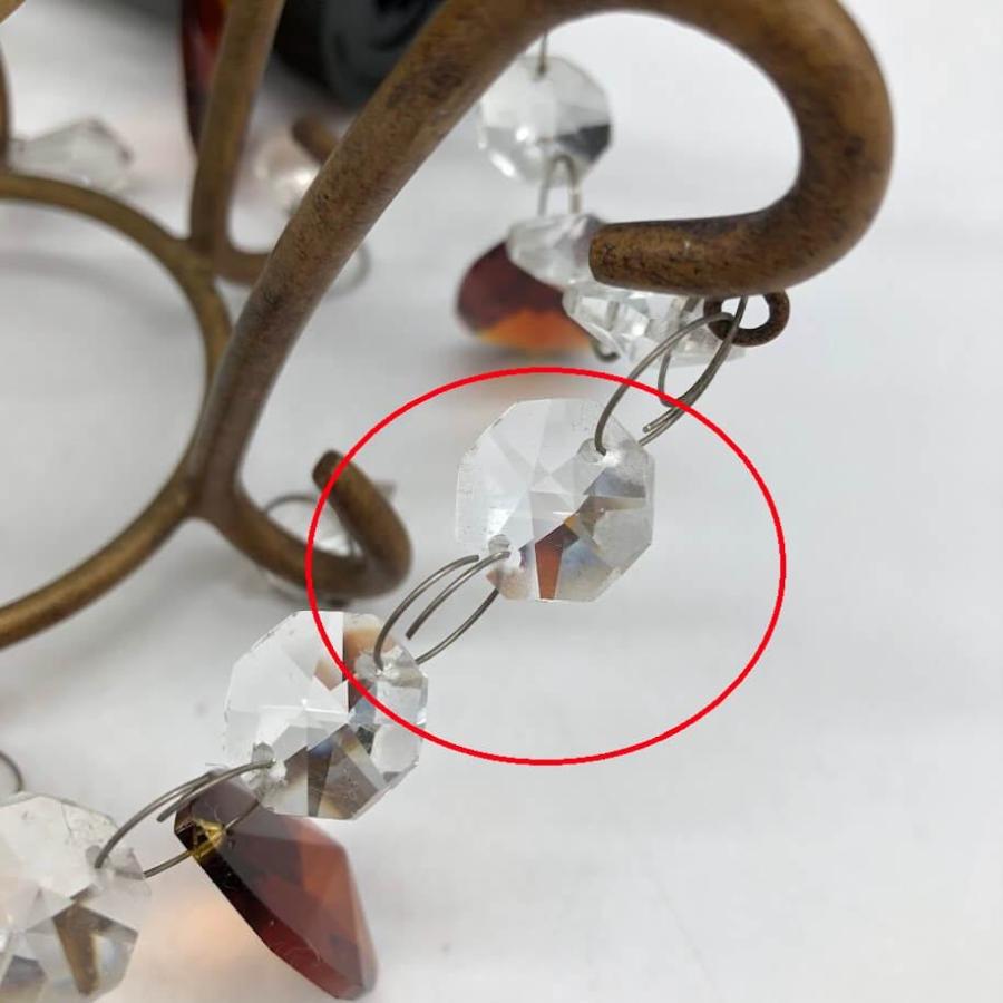 【中古】 大光電機 ペンダントライト DPN-41034Y アンバー 吊り下げ照明 シャンデリア調 カッティングガラス 金属製 LED 照明 ライト ランプ | 大光電機 | 04